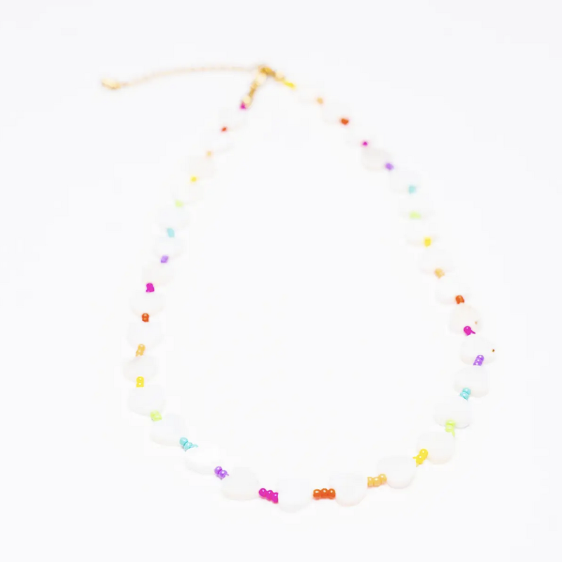 Rainbow Hearts Necklace