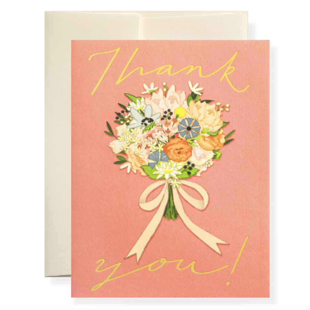 Thank You Bouquet Card - Rock Paper Scissors