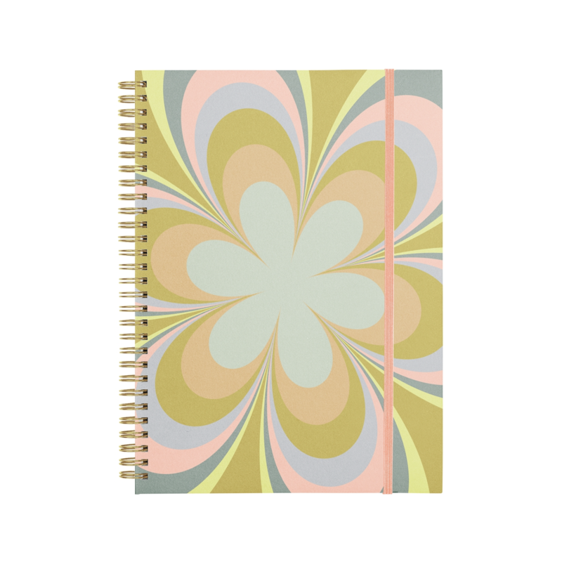 Kaleidoscope Floral Undated Calendar Notebook