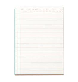 Green & Peach Colorblock Notepad