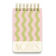 Wavy Stripes Wire Notepad