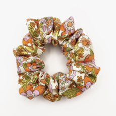 Retro Floral Scrunchie