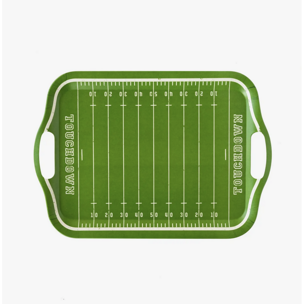 Football Field Bamboo Resusable Tray