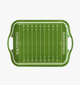 Football Field Bamboo Resusable Tray