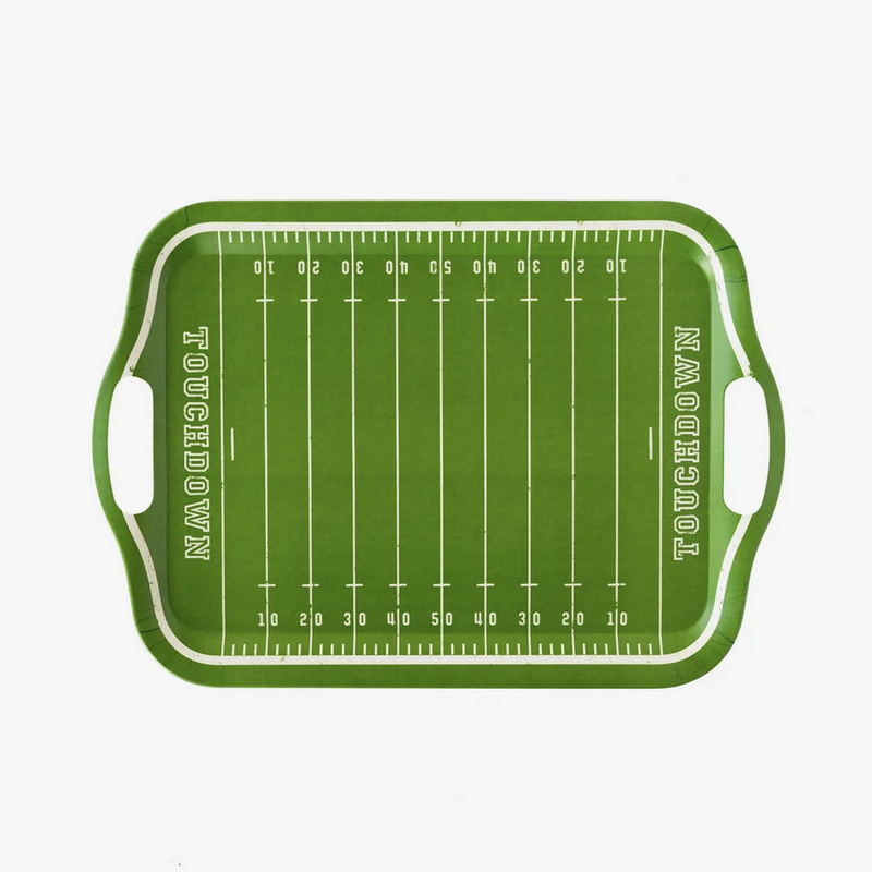 Football Field Bamboo Resusable Tray