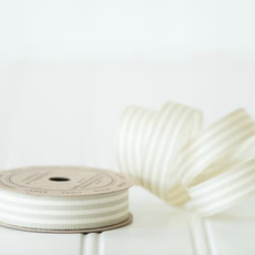 Grey & Cream Curling Ribbon