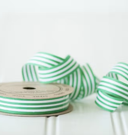 Green and White Curling Ribbon