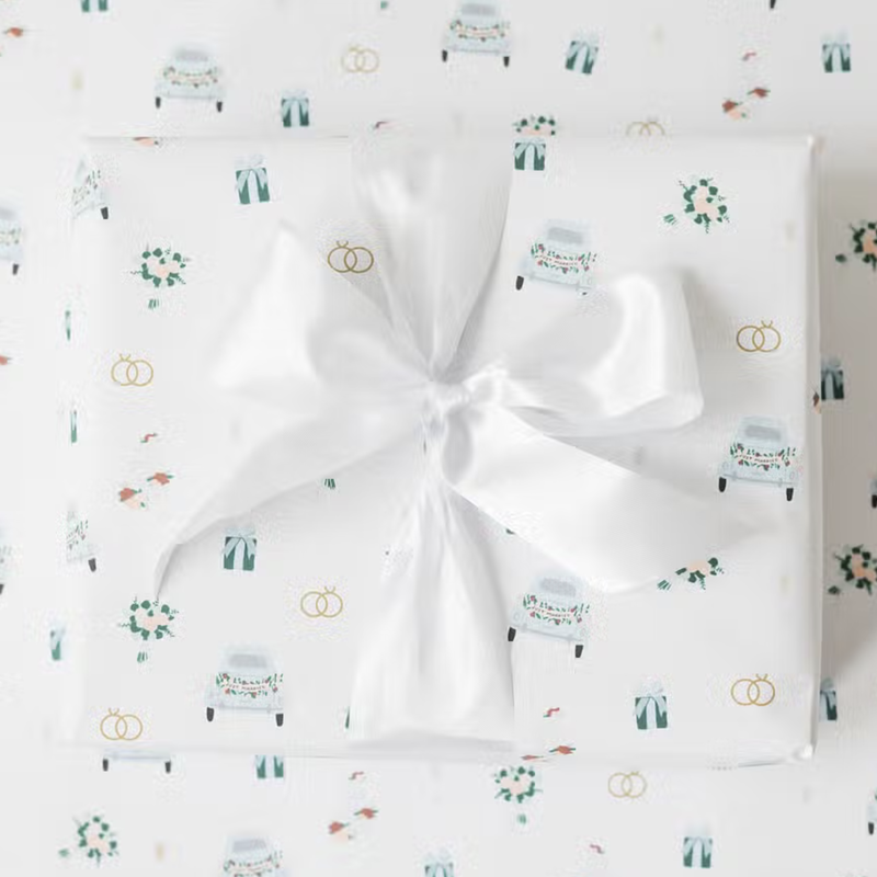 Wedding Pattern Wrapping Paper