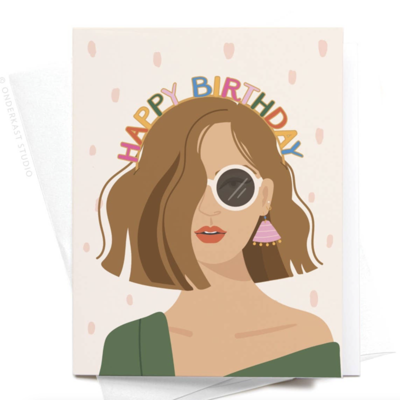 Happy Birthday Headband Card