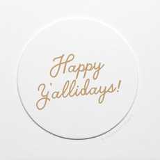 Happy Y'allidays Coaster Set