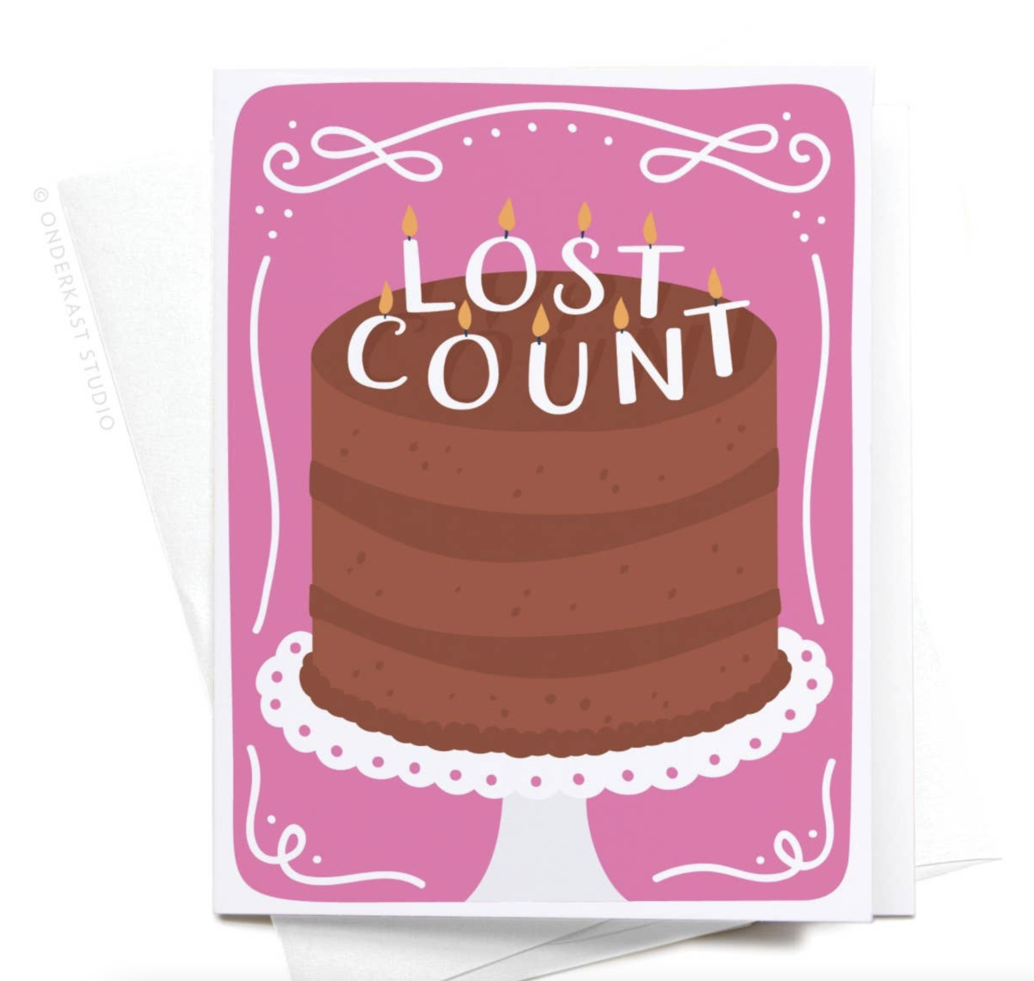 Lost Count Birthday Candles Greeting Card Rock Paper Scissors