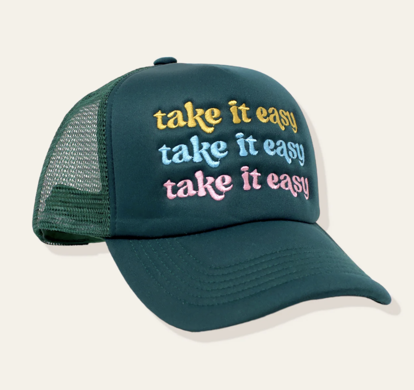 Take It Easy Trucker Hat Rock Paper Scissors