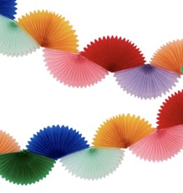 Rainbow Honeycomb Fan Garland