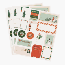 Pack of 3 Santa's Workshop Stickers & Labels