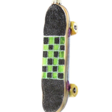Green Skateboard Ornament