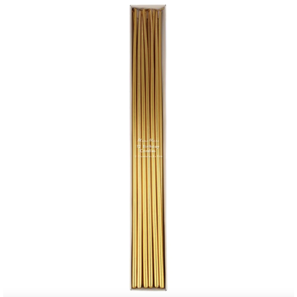 Gold Tall Tapered Candles