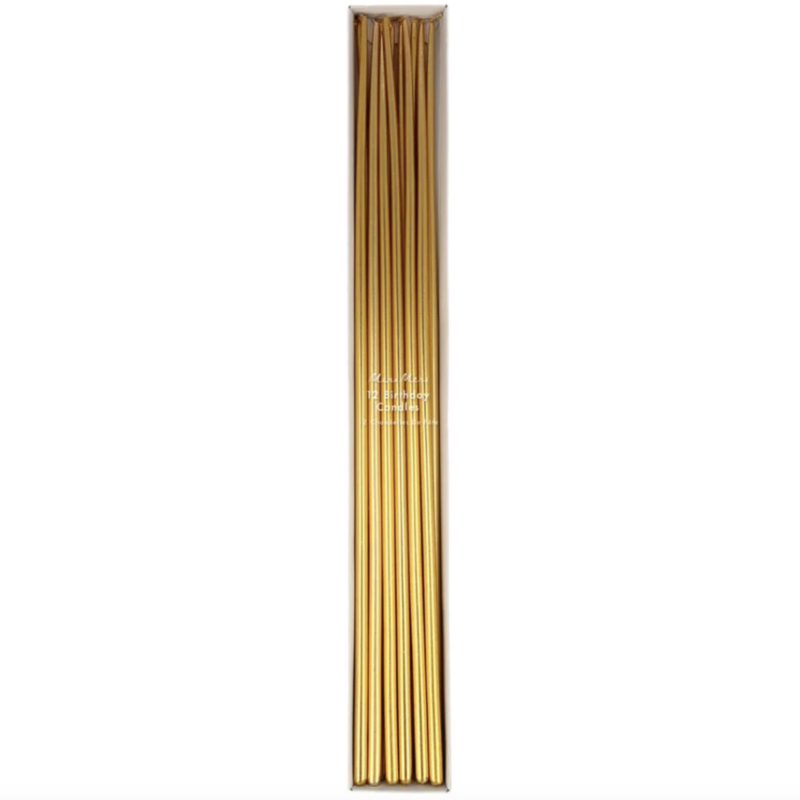 Gold Tall Tapered Candles