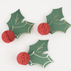Holly Honeycomb Place Cards