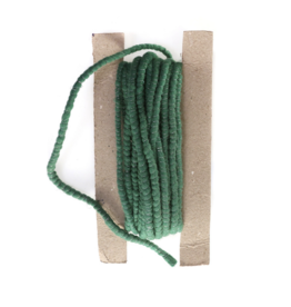 Green Tinsel & Wool Trim
