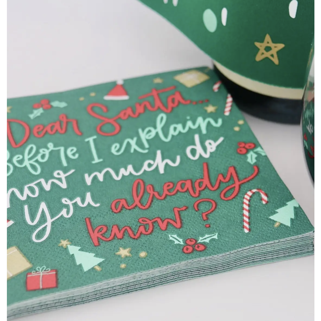 How Much Do You Know Santa Napkins Rock Paper Scissors