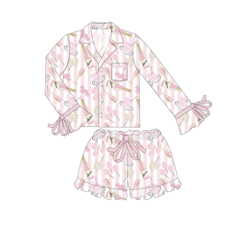 Celebrate Satin Ruffle PJ Set