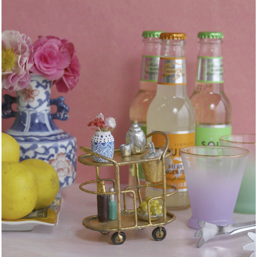 Glam Bar Cart Ornament Rock Paper Scissors