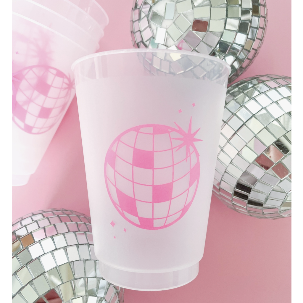 Disco Ball Frosted Cups