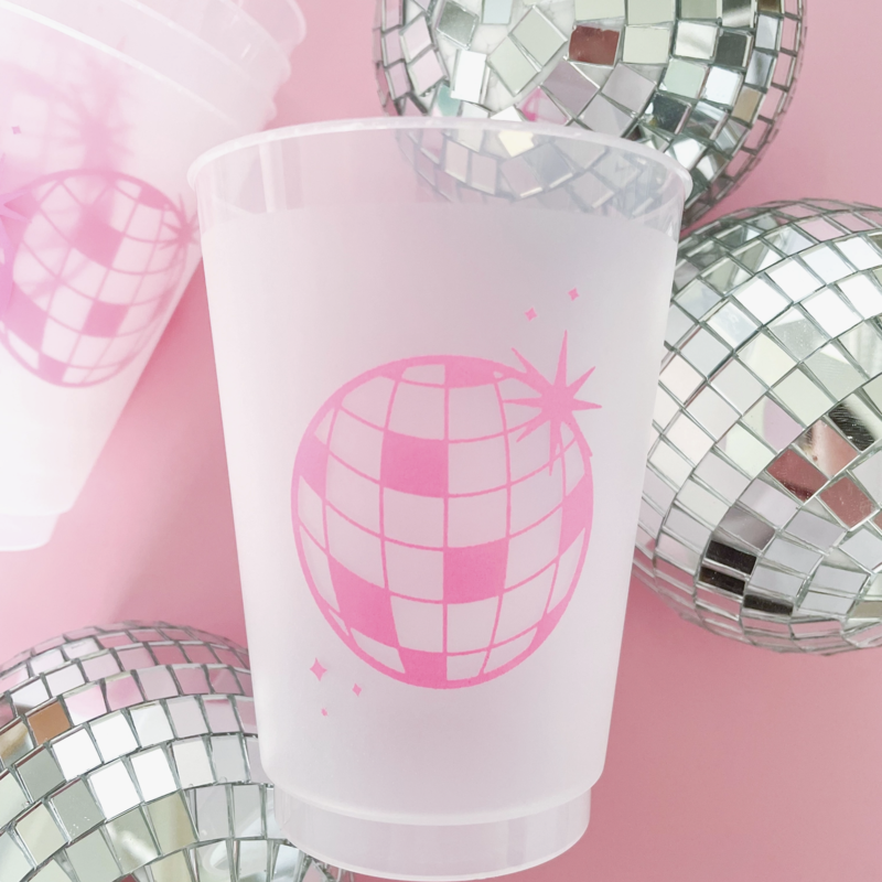 Disco Ball Frosted Cups