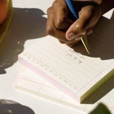 Colorblock Notepad - Chartreuse & Pink