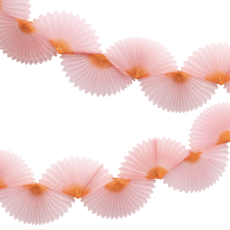 Pink Honeycomb Fan Garland