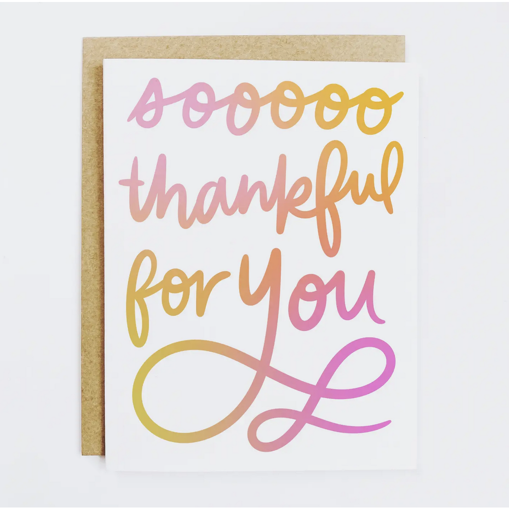 Thankful For You Card