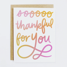 Thankful For You Card