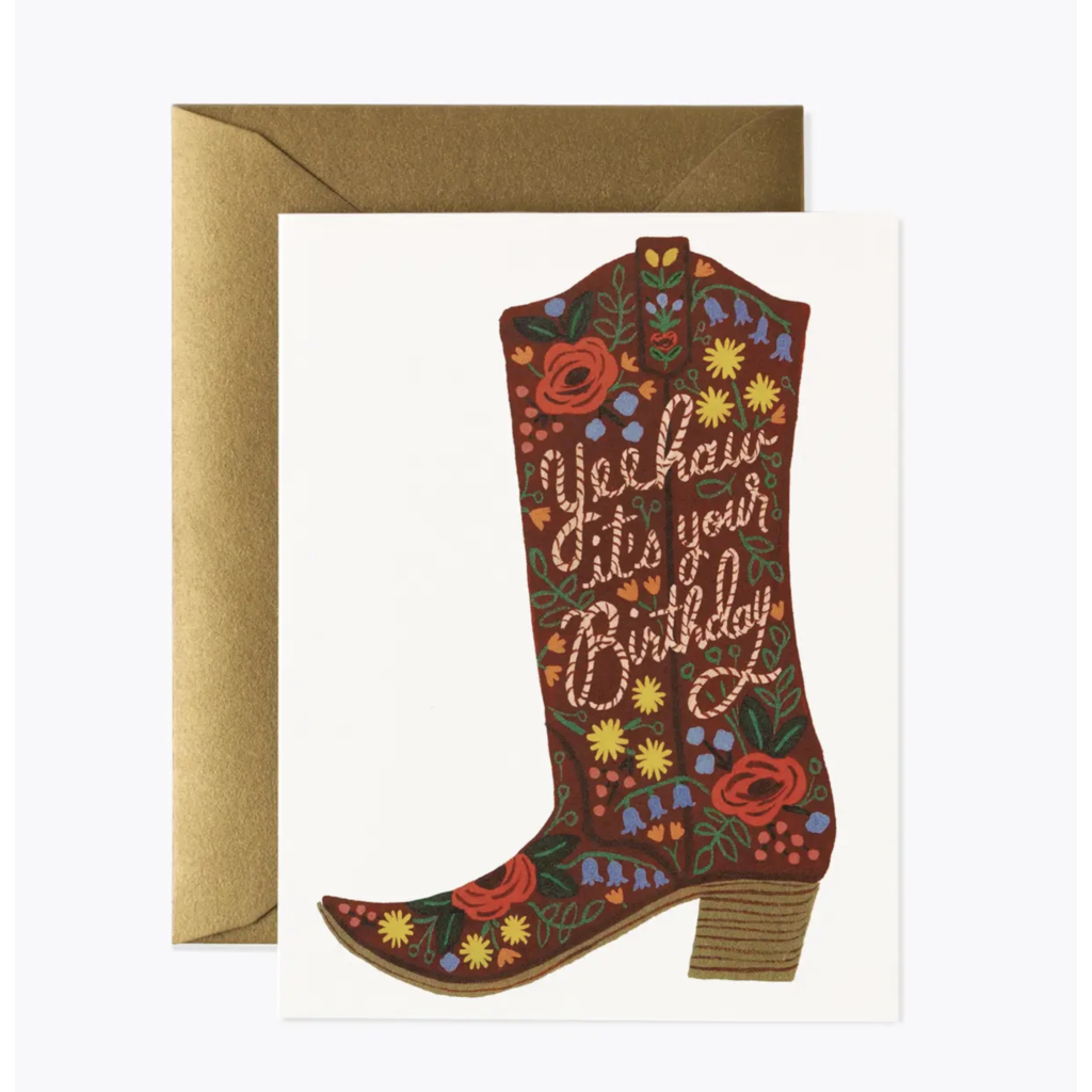 Birthday Boot Card