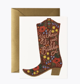 Birthday Boot Card