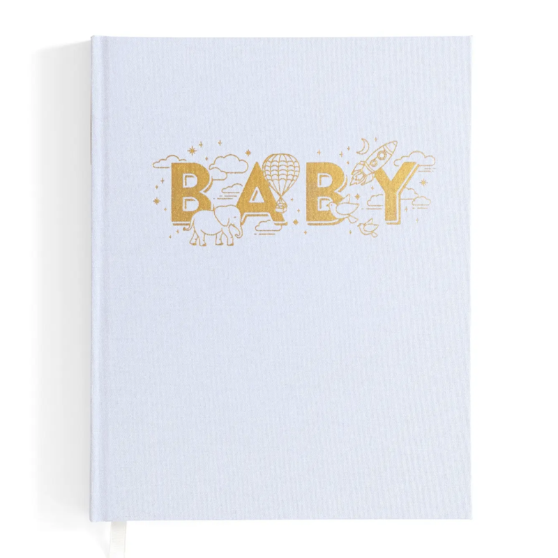 Powder Blue Baby Book