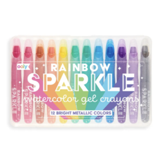 Rainbow Sparkle Metallic Watercolor Gel Crayons