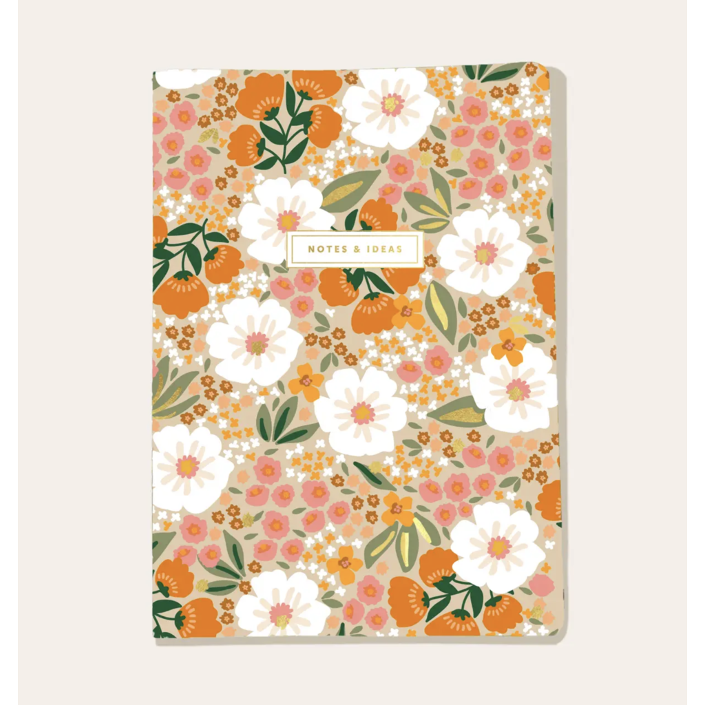 Sweet Meadow Orange Notebook