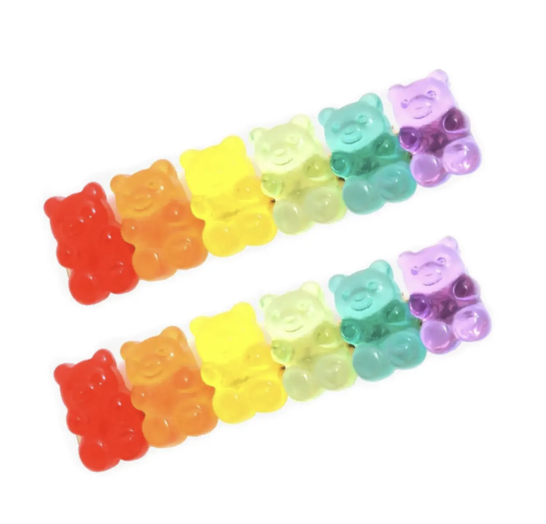 Gummy Bear Hair Clips Rock Paper Scissors