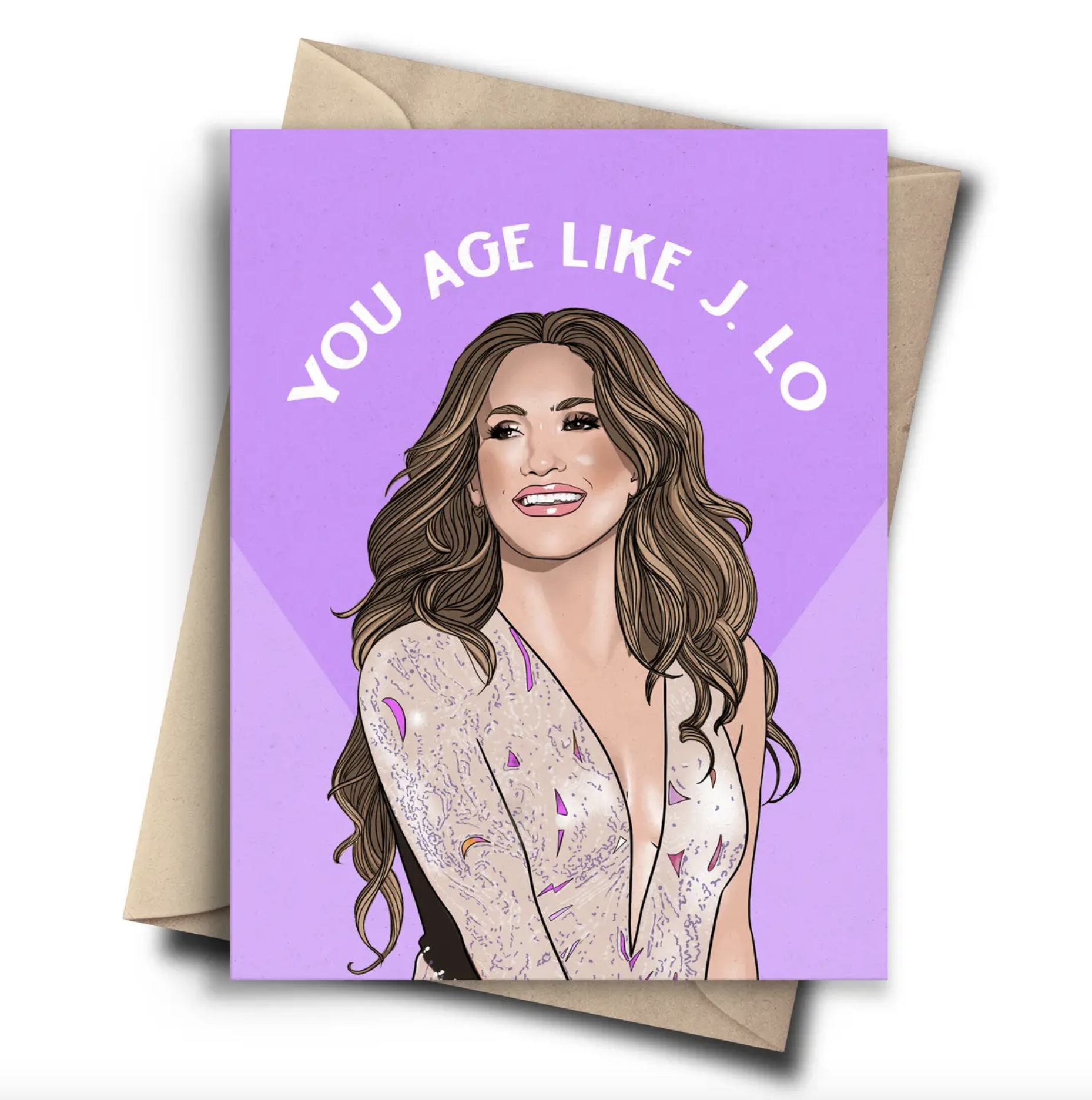 Age Like J. Lo Birthday Card Rock Paper Scissors