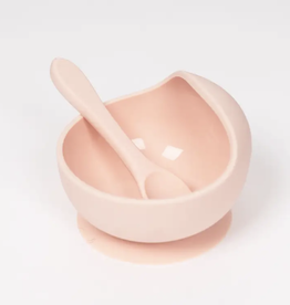 Blush Silicone Bowl & Spoon Set