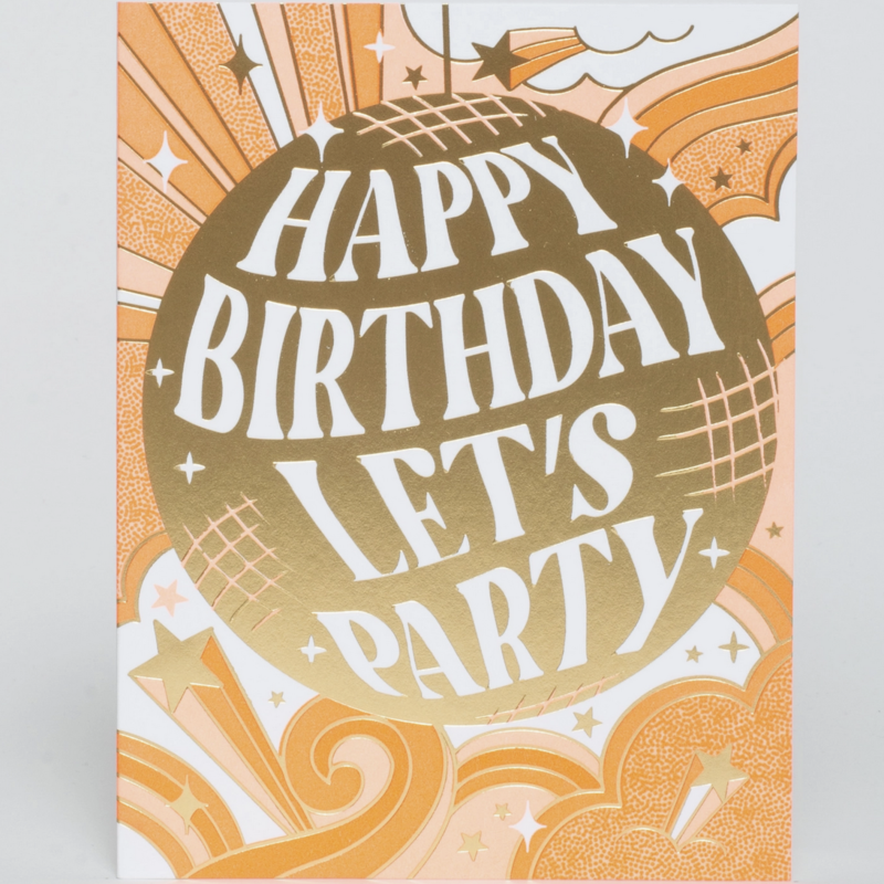 Disco Ball Birthday Card