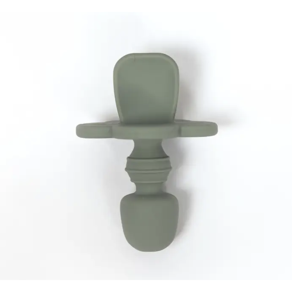 Sage Green Silicone Infant Training Spoon