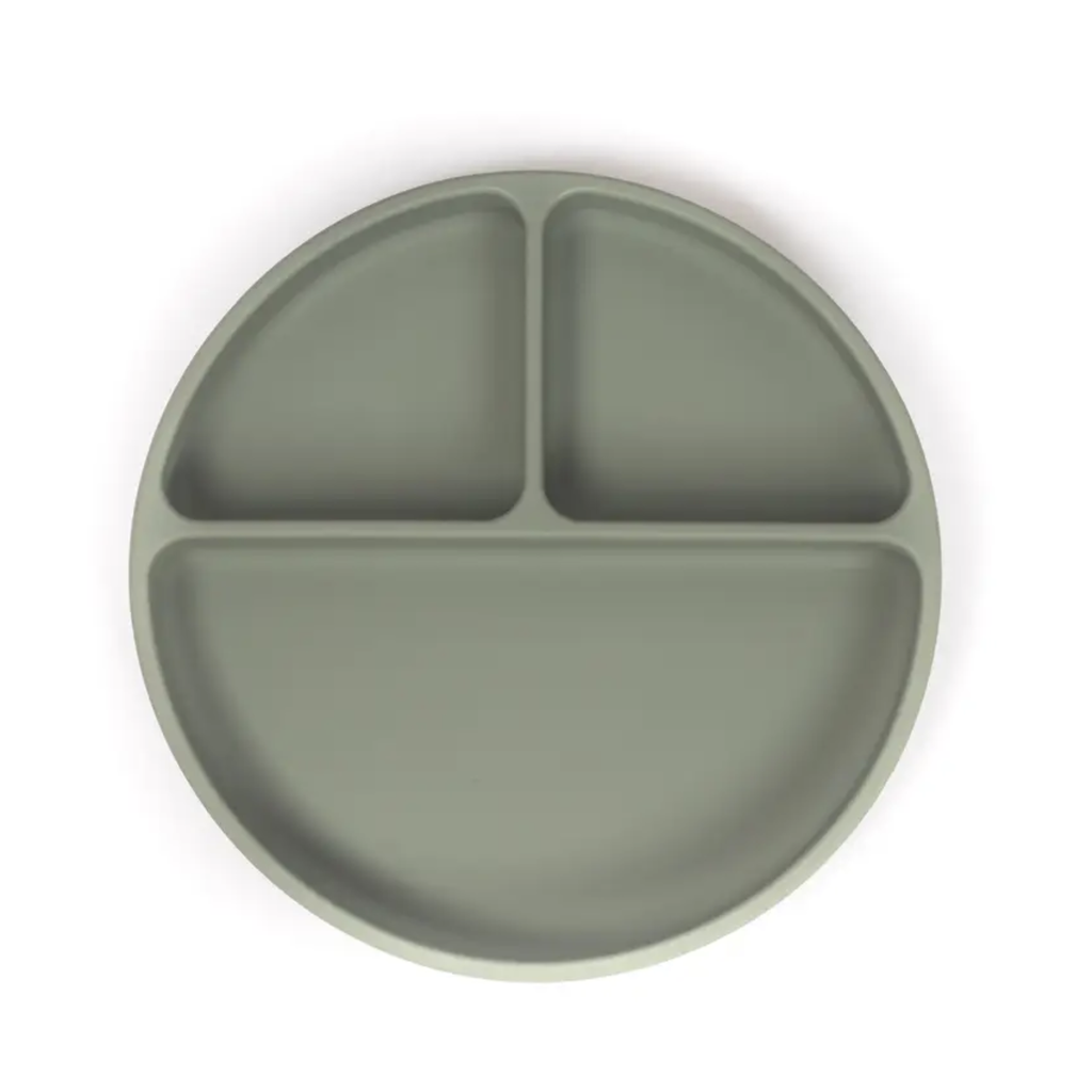 Sage Green Suction Divider Plate