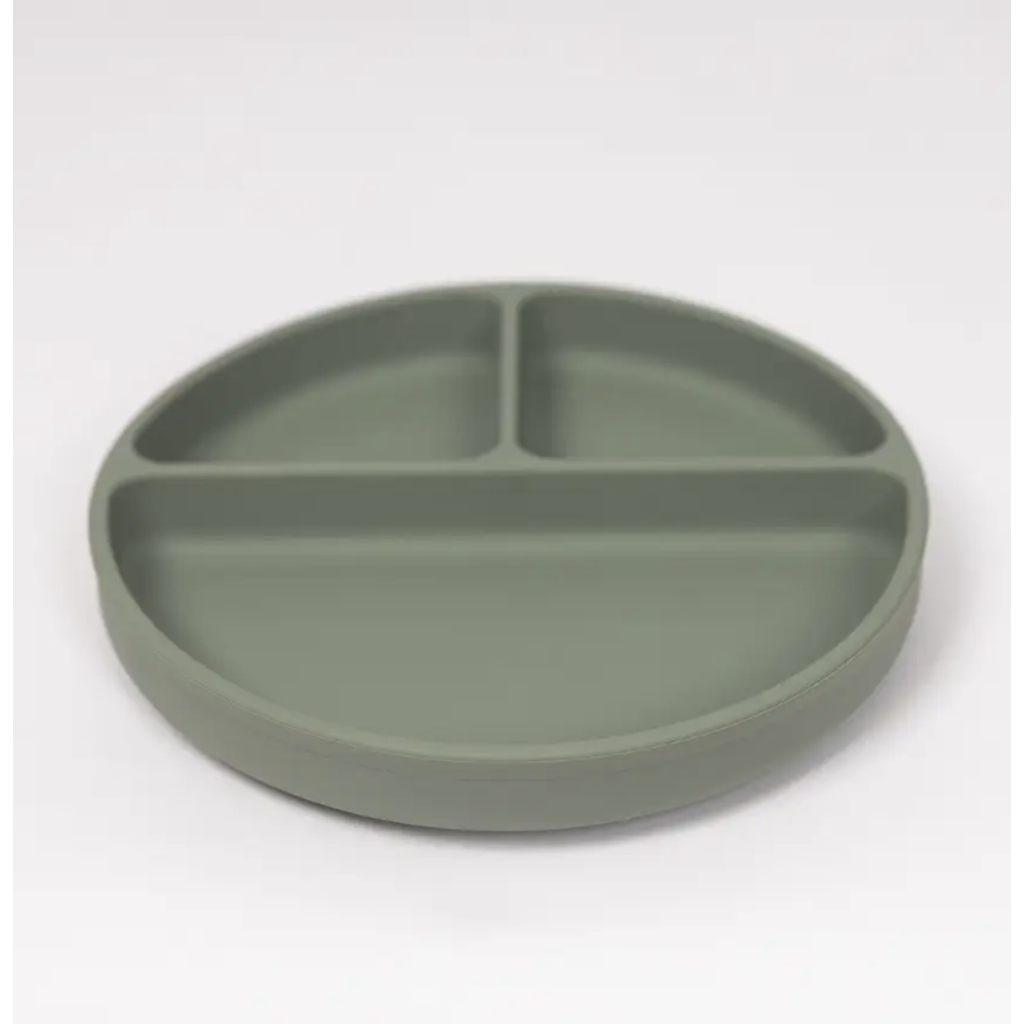 Sage Green Suction Divider Plate