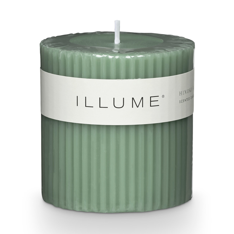 Hinoki Sage Small Pillar Candle