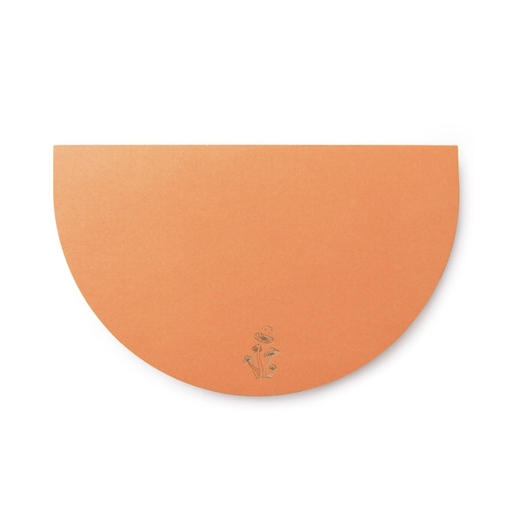 Mushroom Half Moon Notepad