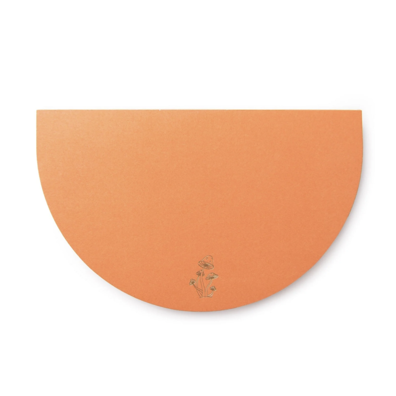Mushroom Half Moon Notepad