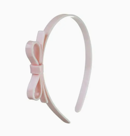 Thin Bow Pale Pink Headband