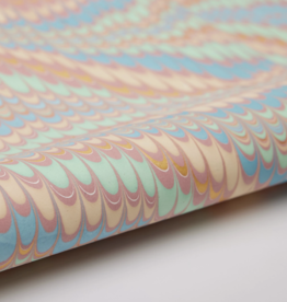 Scallops Mint Rose - Marbled Gift Wrap