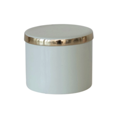 Decorative Enameled Metal Box with Lid